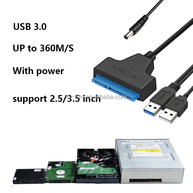 ܺ SSD HDD ϵ ̺ CD-ROM  ̺ SATA 3 USB 3.0 ̺ 12V 2A  ũž PC Ʈ