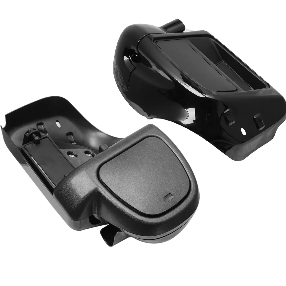 Motorcycle Gloss Black Lower Vented Leg Fairing Glove Box For Harley Touring Street Glide Ultra Road King 2014-