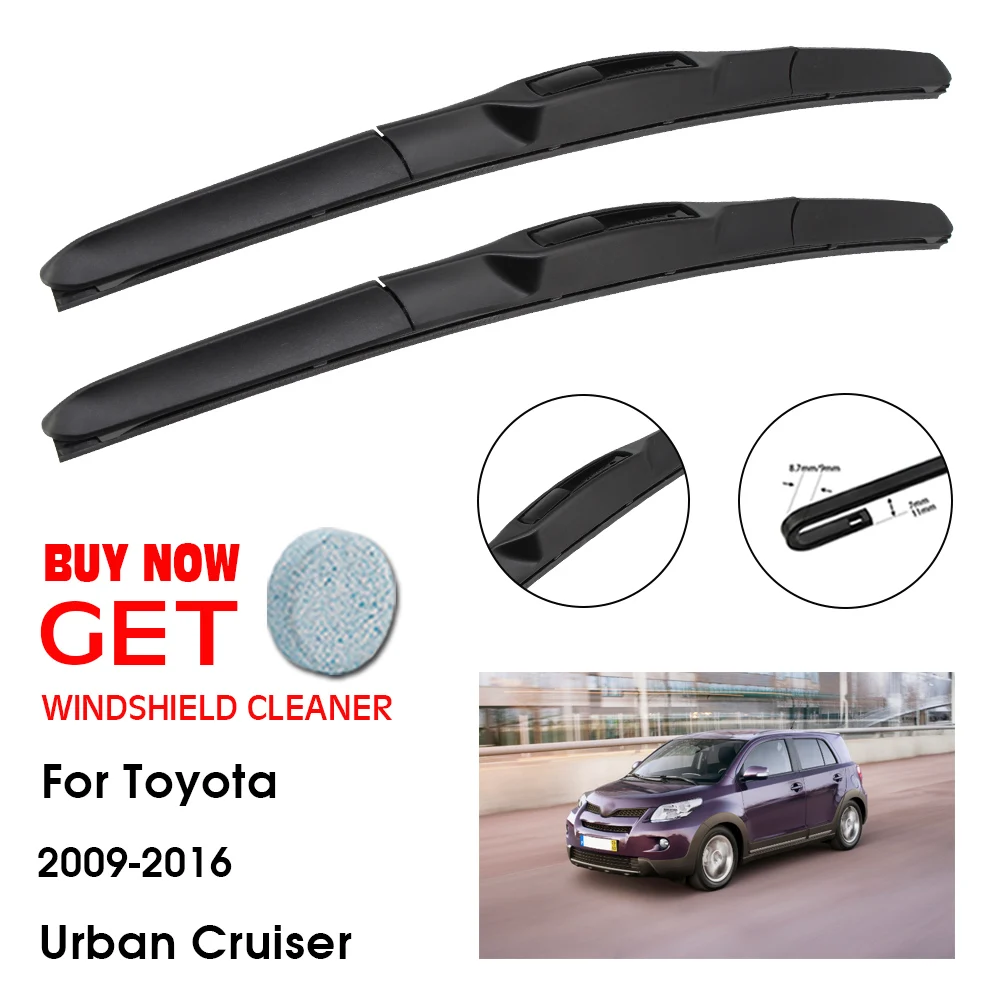 

Car Wiper Blade For Toyota Urban Cruiser 24"+14" 2009-2016 Front Window Washer Windscreen Windshield Wipers Blades Accessories