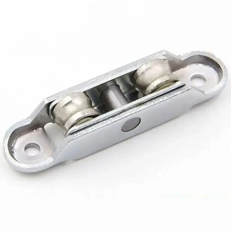 Plastic Steel Double-wheel Door Roller Window Pulley Closet Plat Slot Needle Wheel Home Improvement Accessories Hardware