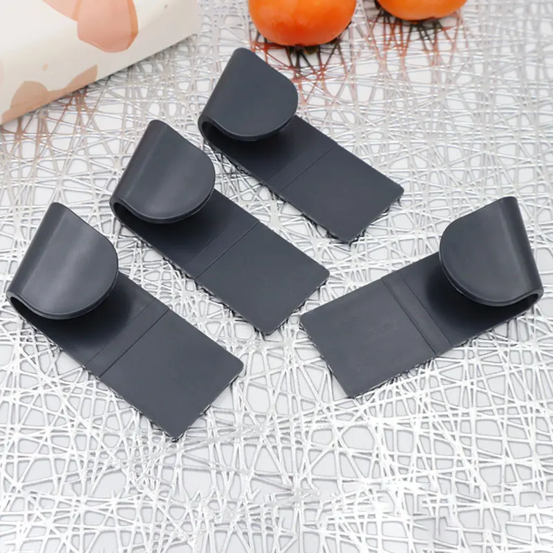 6pcs/Set Pot Lid Holder Wall-Mounted Hanging Holder for Pan Pot Cover Rack Plastic Kitchen Storage Rack Kitchen Organizer 2