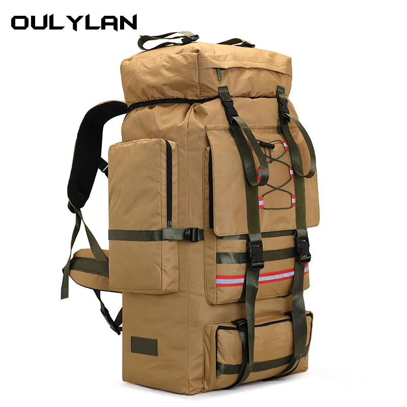 

Oulylan 130L Extra Large Outdoor Travel Backpack Large Capacity Unisex Camping Luggage Outdoor Travel Waterproof Backpack