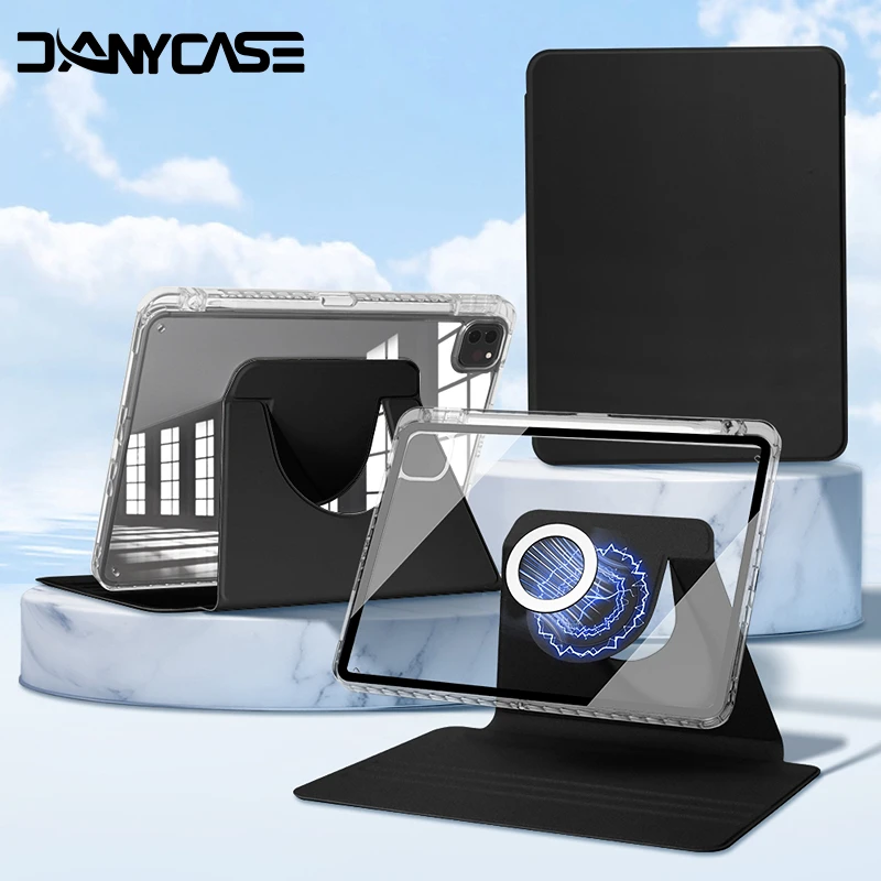 Magnetic Charging Auto Wake-Up Tablet Case Cover
