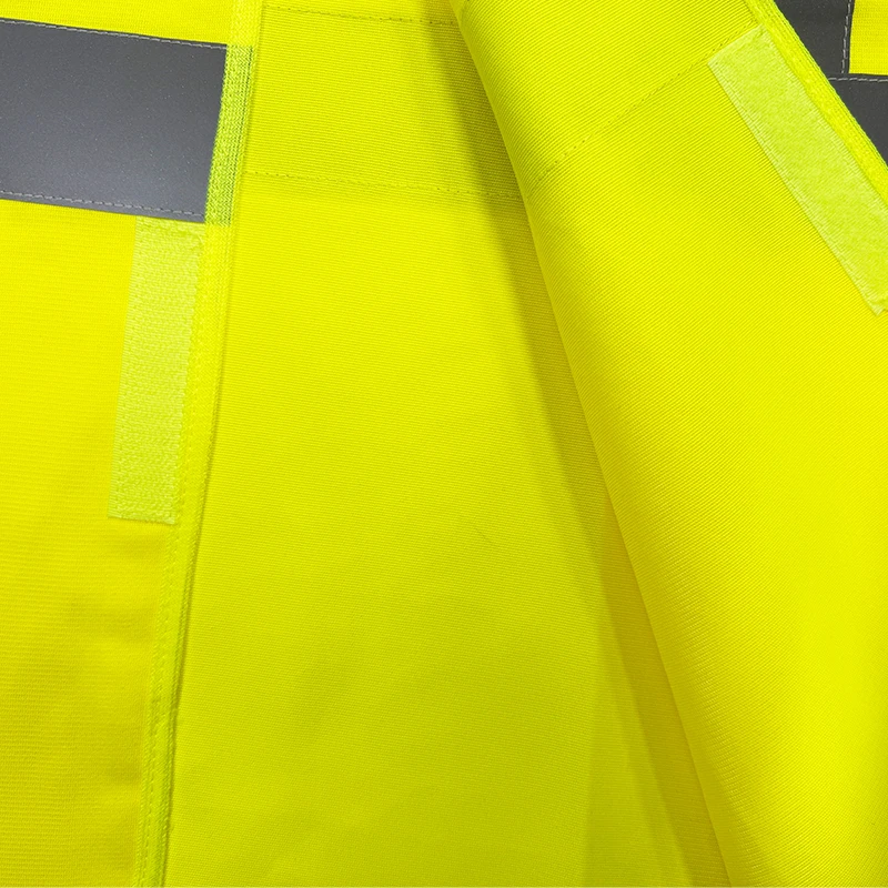 Reflomax High Visibility Reflective Vest Sleeveless Motorcycle Jacket for Road Safety Clothing with Pocket Zipper