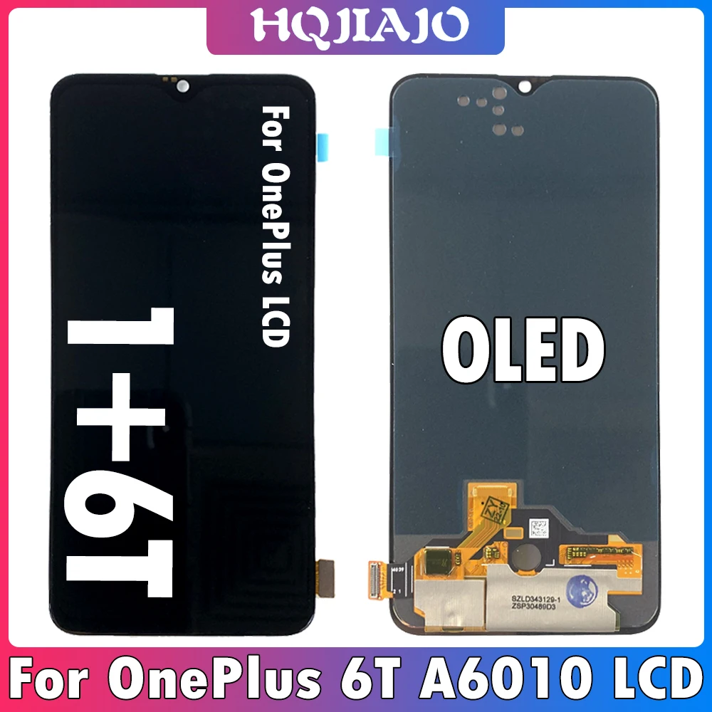 INCELL For Oneplus 6T Screen Replacement For Oneplus 6T LCD For Oneplus 6T Display For A6010, A6013 Touch Screen Digitizer Replacement Repair Parts(Not Support Fingerprint Function