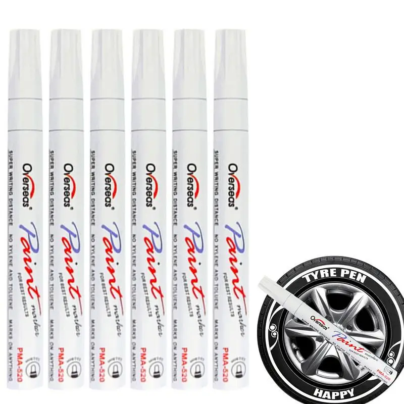 

Oil Based Paint Markers 6pcs/12pcs Tire Ink Paint Markers Waterproof Oil Based Paint Marker For Car Tire Glass Wood Stone Metal