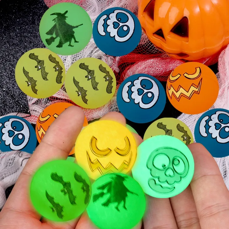 Description Picture 4 of item30/5Pcs Funny Bouncy Eyeballs Glow in The Dark Scary Green Eye Balls Halloween Haunted House Thematic Decorations Party Supplies