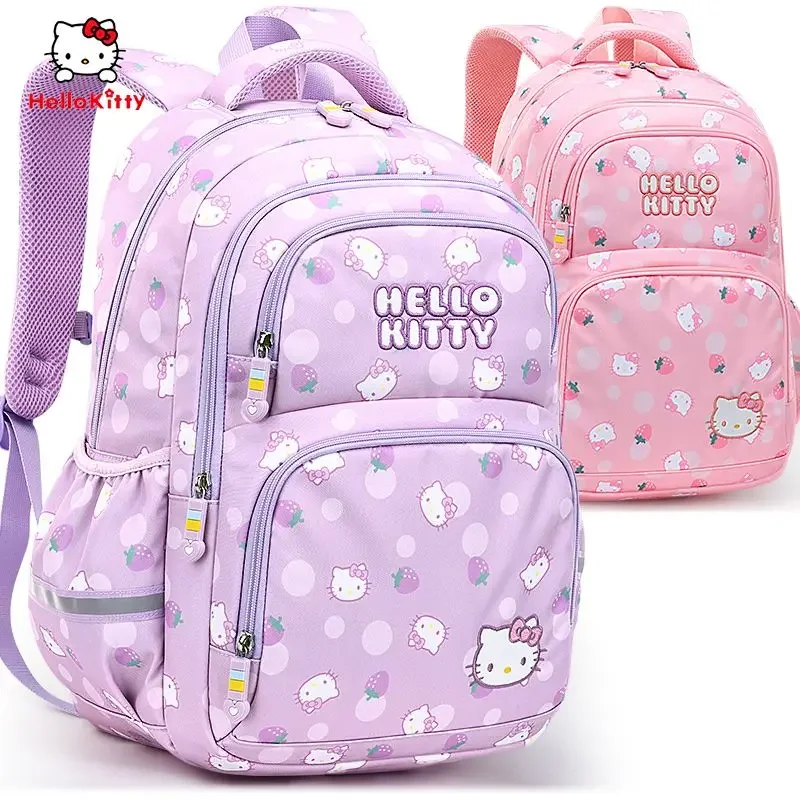Sanrio Kuromi Children's Schoolbag Primary School Student Girl Spine Protection Burden Reduction Girls' Backpack School Backpack