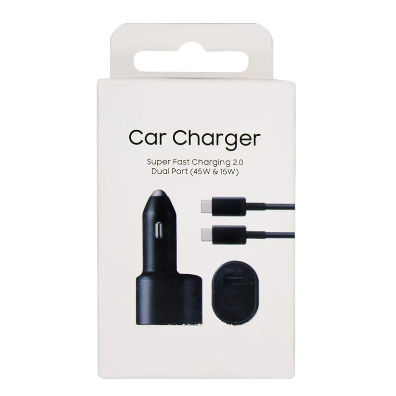 45W Super Fast Car Charger with 5A Type C Cable