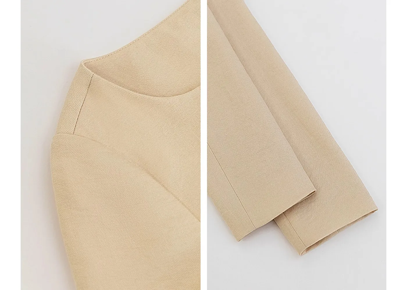 AEL Frühling Herbst Frauen Schlank Elegante Kurze Mantel Mit Tasche Einreiher Jacke Für Frauen Outwear – Detail 4