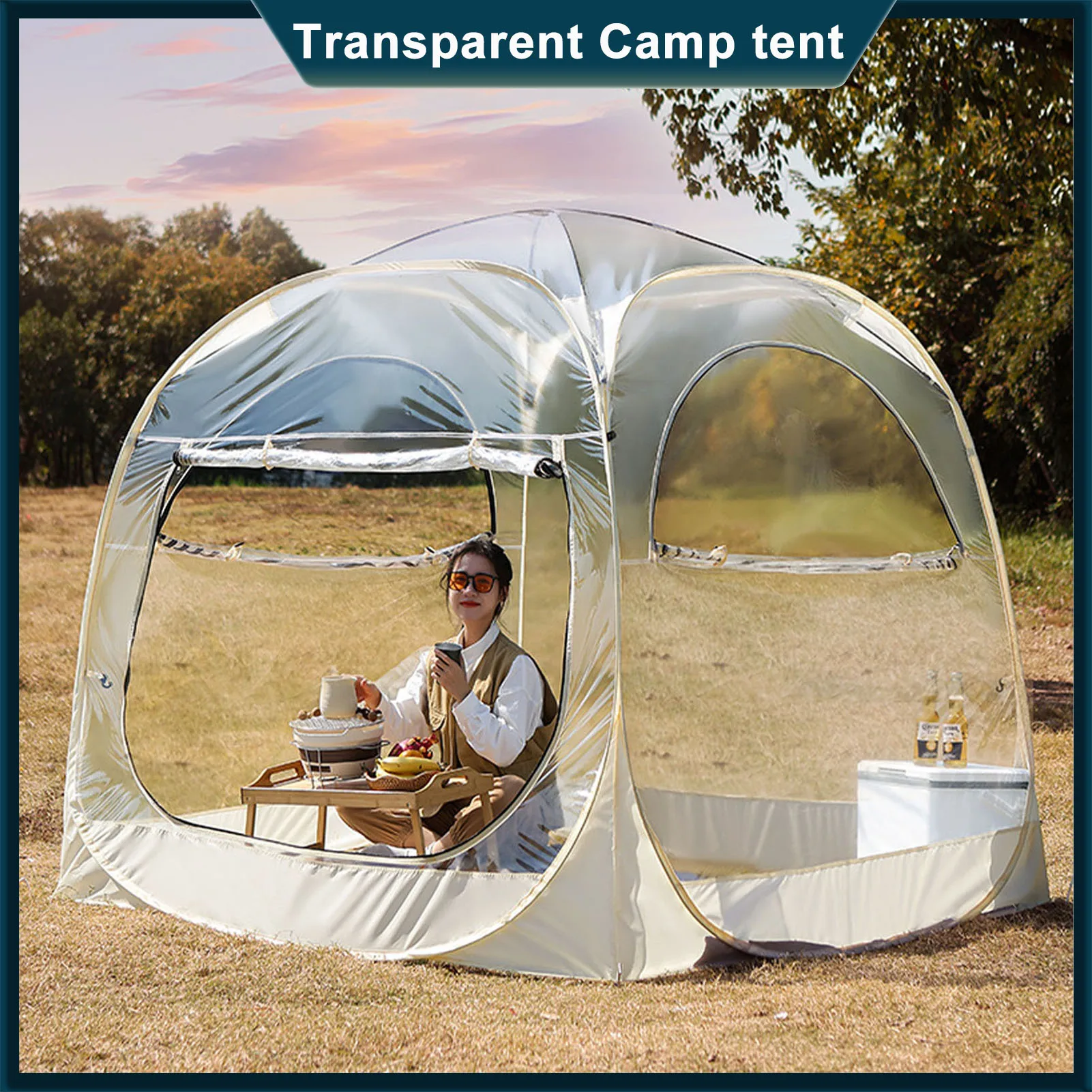 

Outdoor Transparent Tent PVC Bubble Tent Weatherproof Ice Fishing Tent Small Tents For Outside Camping Tent Canopy Outdoor Tents