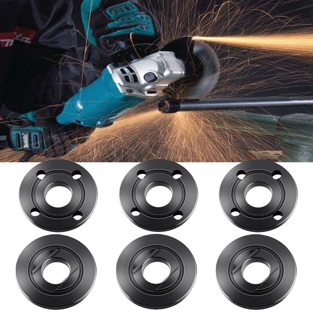 6 Pcs Angle Grinder Flange Nut 5/8 For Dewalt Ryobi Makita 2243991 19346 125 Platen Steel Black