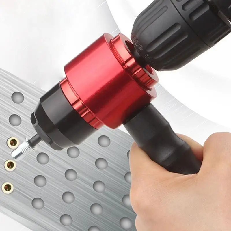 Rivet Applicator Adapter Drill Attachment Easy Processing Rivet Attachment Installation Tool Efficient Riveting Hand Tool Insert