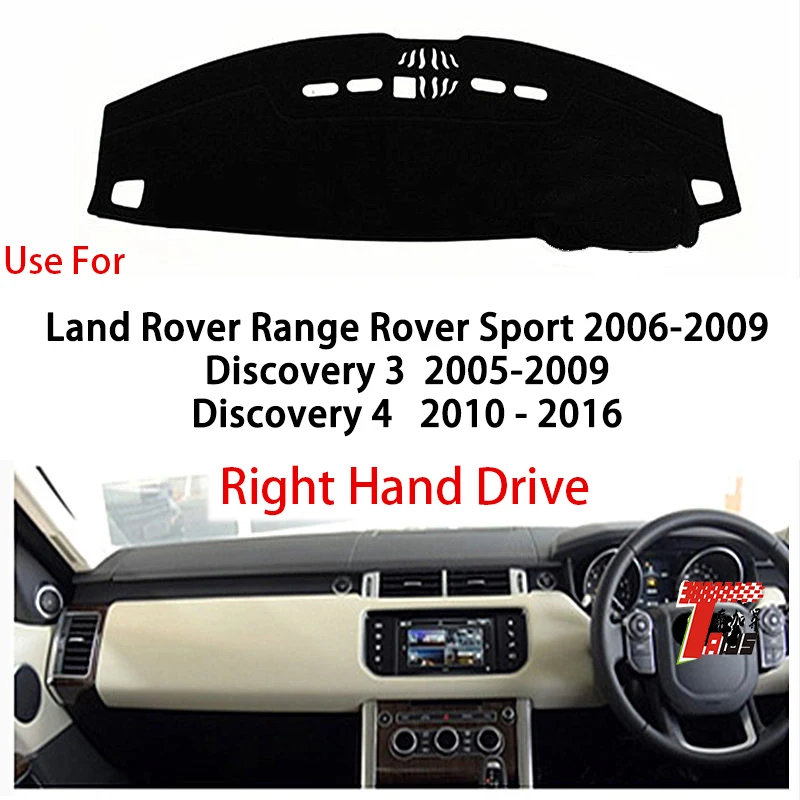 

TAIJS factory high quality Suede dashboard cover for Land Rover Sport 2006-2009 Discovery 3 2005-2009 Right hand drive