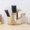 Knife Holder Multi-purpose Tableware Draining Rack Kitchen Cutlery Storage Cylinder Storage Box Storage Rack Shelf For Knives 6