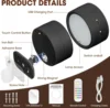 LED Wall Mounted Lights with Remote Wireless Magnetic Wall Sconces 3 Color Dimmable USB Rechargeable for Bedroom Bedside Light 6