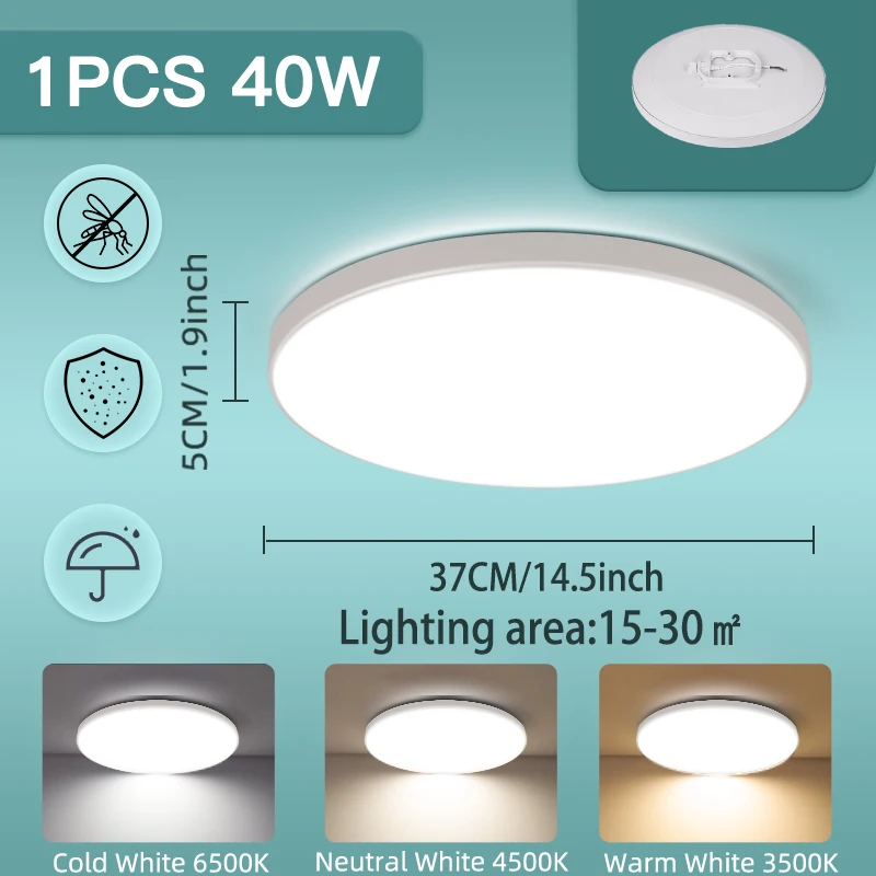 ตัวเลือกสินค้า โคมไฟเพดาน LED 220V ประหยัดพลังงาน สำหรับตกแต่งบ้านสไตล์โมเดิร์น