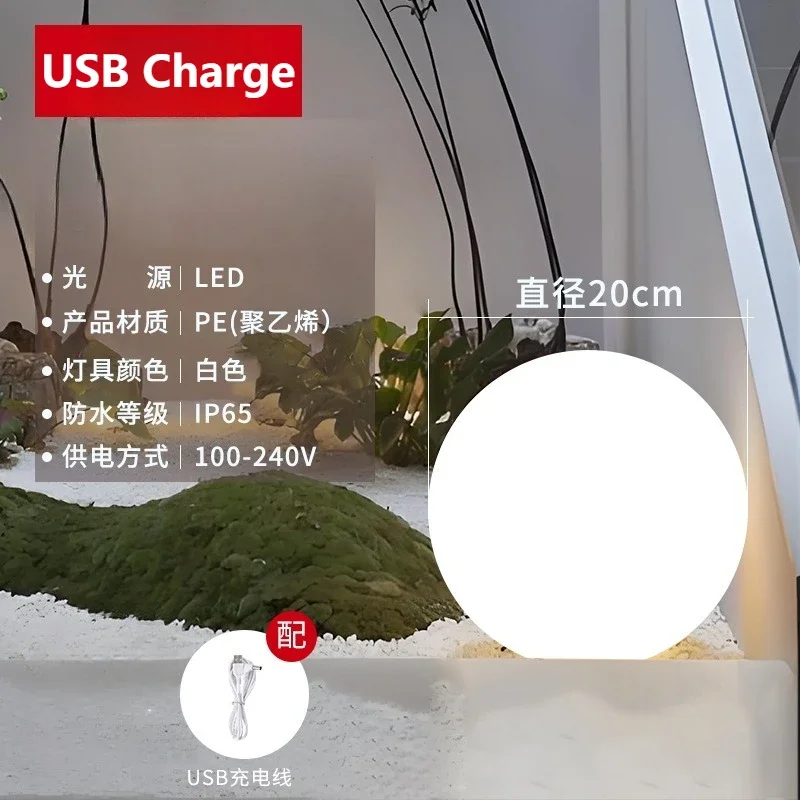 كرة LED تعمل بالطاقة الشمسية مع جهاز تحكم عن بعد 1...