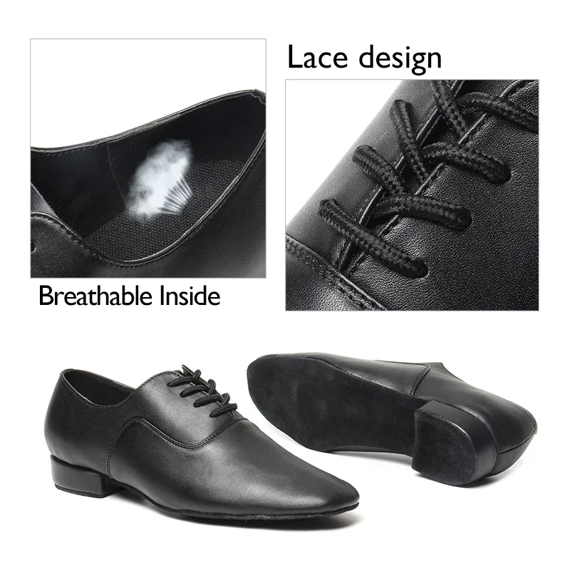 Men Dance Shoes Latin Ballroom dance shoes Modern Indoor Shoes Men Tango Dance Sneaker For Boy heeled 2.5cm