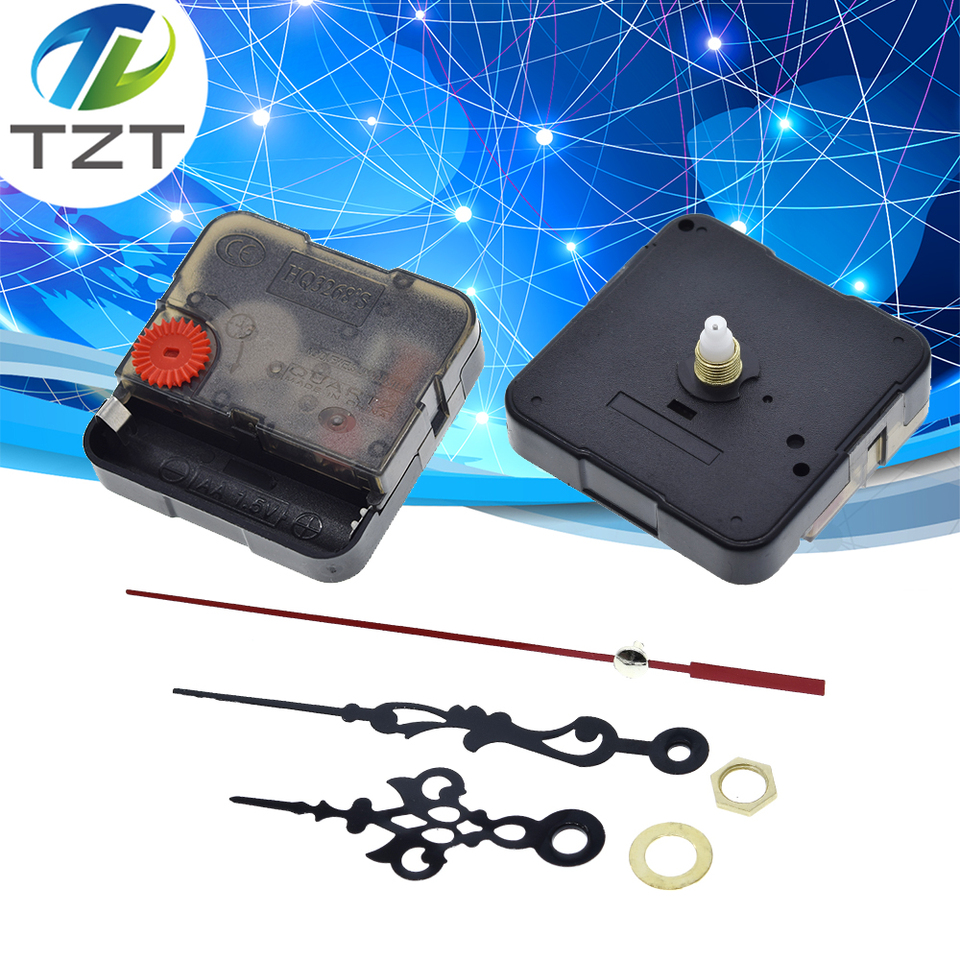 TZT HQ3268 Professional And Practical Quartz Wall Clock Movement Mechanism DIY Repair Tool Parts Kit with Red Hands