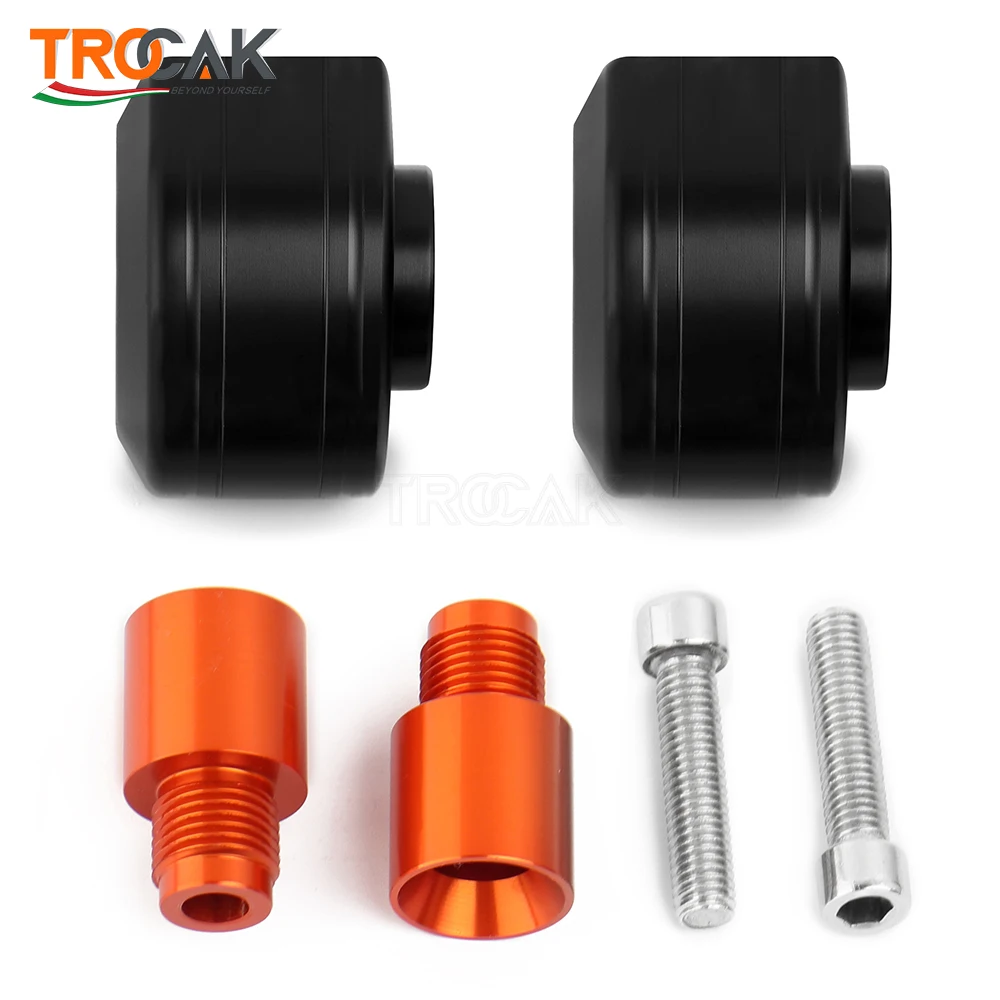 KTM DUKE 390 2013-2016 2018 리어 및 프론트 휠 프레임 슬라이더 오토바이 프레임 슬라이더 크래시 패드 보호 Duke125 Duke 200