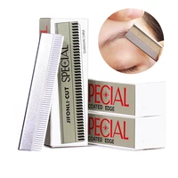 10pcs/pack Eyebrow Trimmer Blades Eyebrow Cutter Equipment Super Feather Cut Special Platinum Coated Edge Razor Blades 1