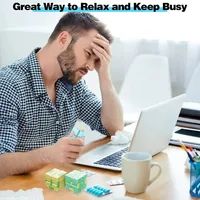 Cubo de rompecabezas mágico, juguetes antiestrés para adultos, cubo divertido con tapa infinita, juguetes sensoriales para niños, regalos de navidad para necesidades especiales - Imagen 3