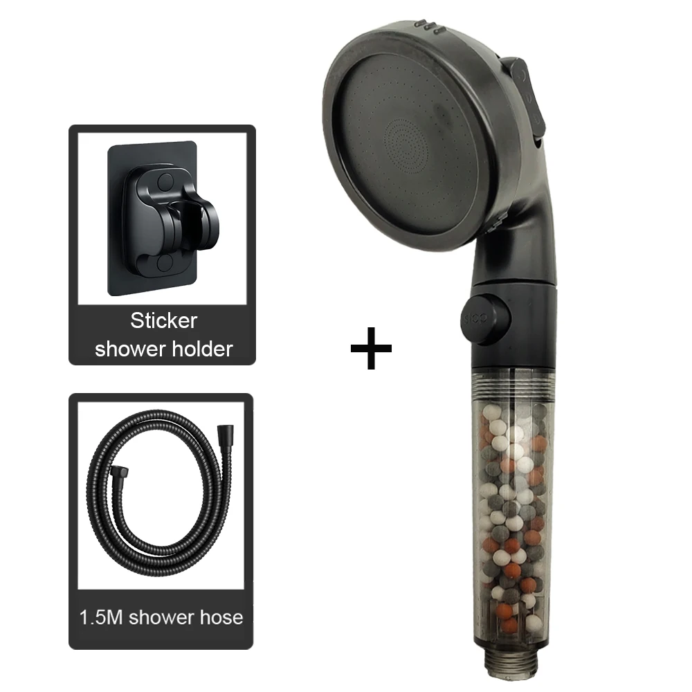EcoFlow Handheld Showerhead with Adjustable Pressure & Water-Saving Features