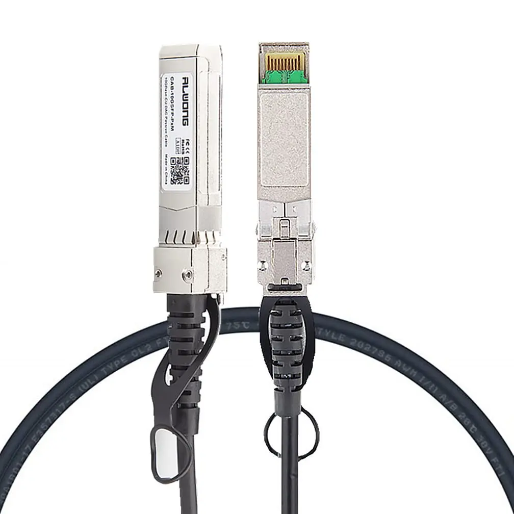 [2-Pack] 1m/3.28ft 10G Direct Attach Copper Cable, SFP+ Passive Twinax DAC Cable for Cisco SFP-H10GB-CU1M твинаксиальный медный кабель 1m 3ft fs for mellanox mcp2100 x001a compatible 10g sfp passive direct attach copper twinax cable p n