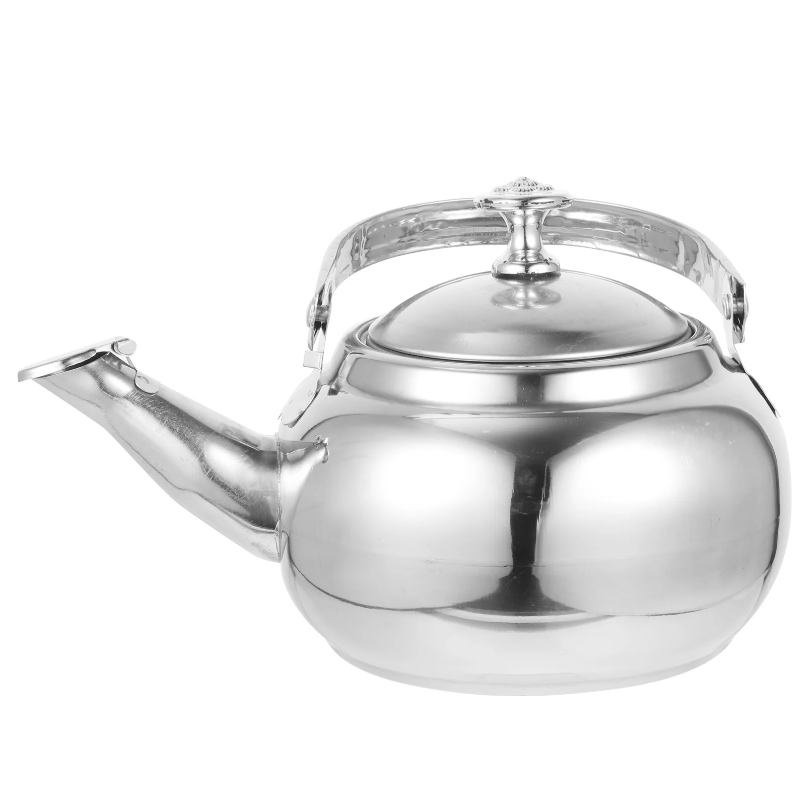 

Tea Kettle Stainless Steel Stove Top Whistling Water Large Teapot Handle Coffee Gas Portable Travel Teapot For Camping Cookware