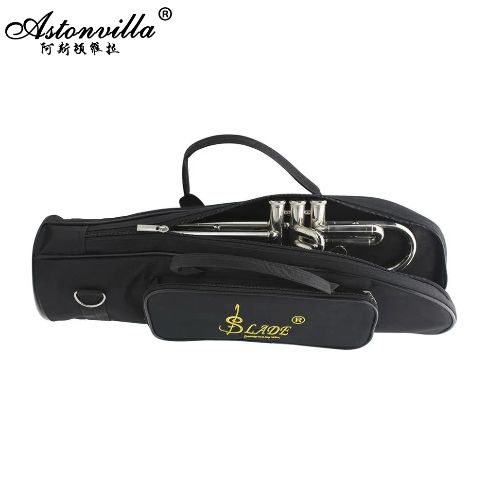 Trumpet Bag Soft Padded Thicken Waterproof Oxford Cloth Single Shoulder Case Brass Instrument Accessories