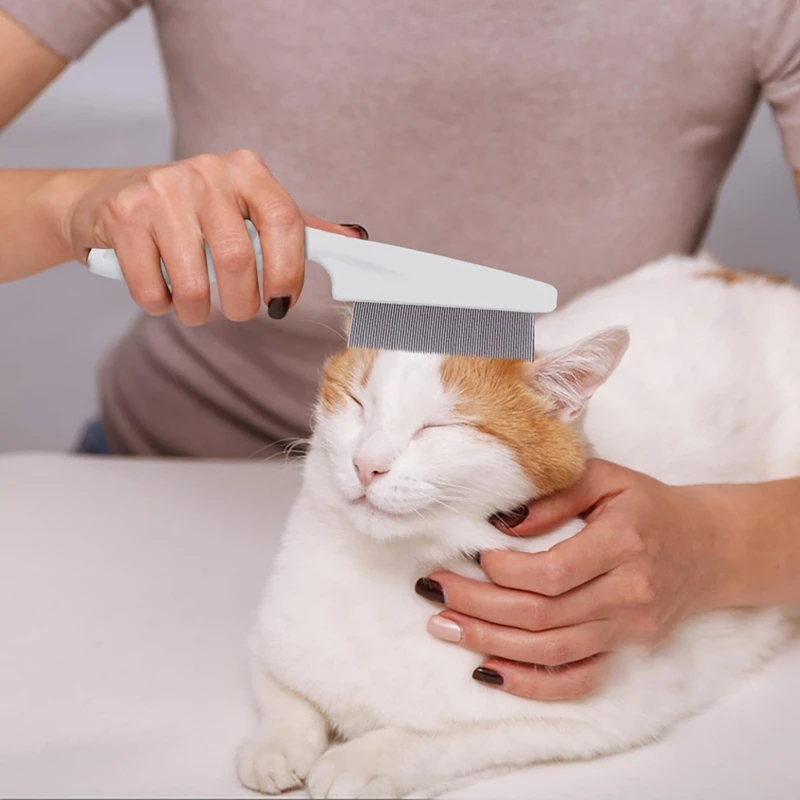 10PCS Flea Comb For Dogs And Cats Multifunctional Pet Hair Comb Flea And Tear Stain Removal Pet Care Accessory