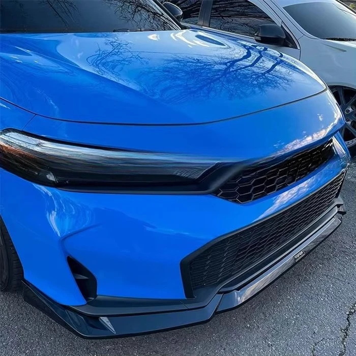 공장 직판 광택 블랙 3피스 바디킷 시빅 2025용 ABS 외장 액세서리 자동차 범퍼 립