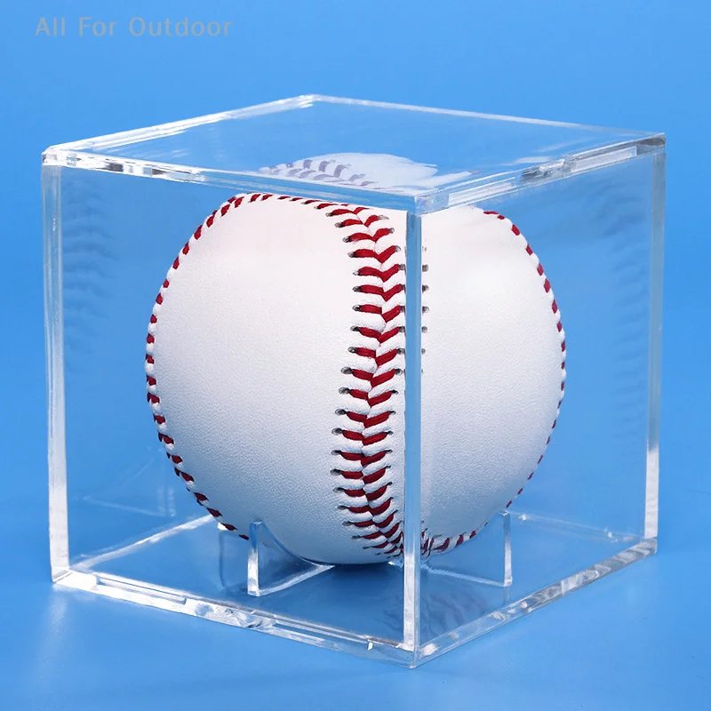 

Quality 8 Inch Acrylic Baseball Box Display Golf Tennis Ball Transparent Case For Souvenir Storage Box Holder Uv Protection