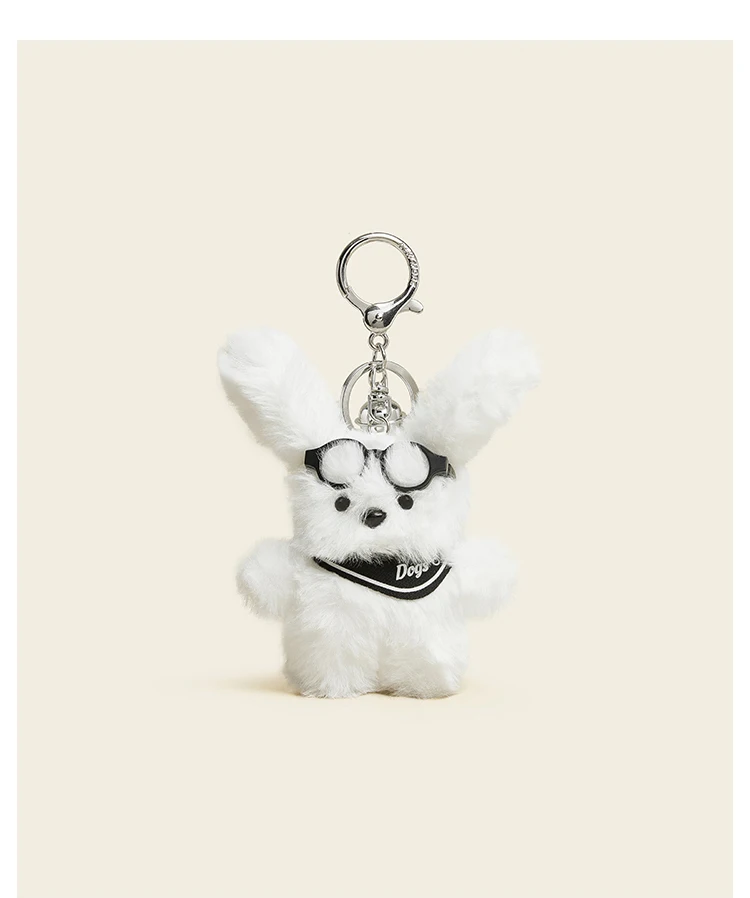 Small Puppy Plush Pendant Doll Schoolbag Charm Keychain Mini Bag Charm Cartoon Bag Charm Gift Keychain Hanging Jewelry