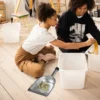 Stainless Steel Dustpan Kitchen Cleaning Simple Home Household Garbage Plastic Office 2