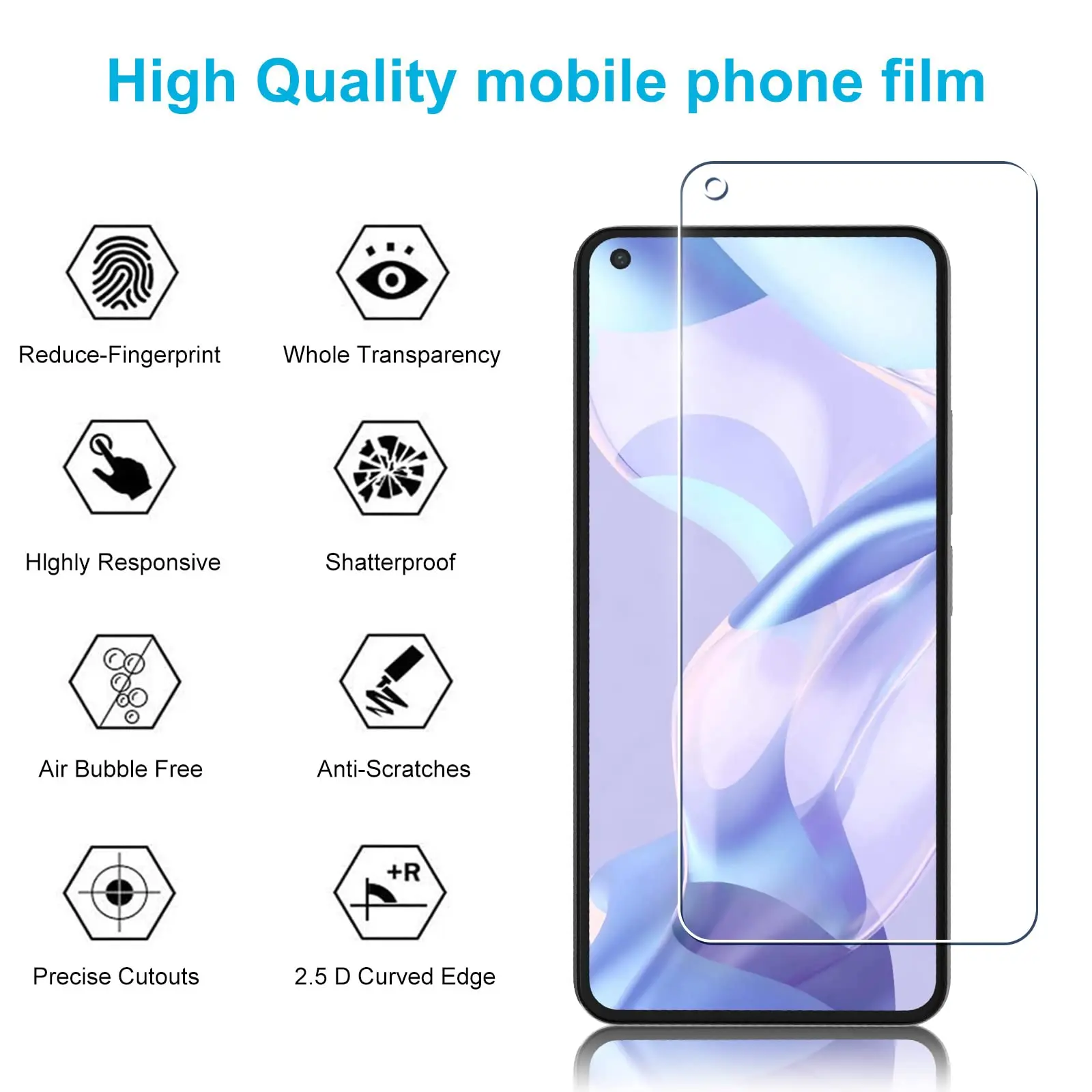 Premium HD Tempered Glass Screen Protector - Ultra Clear, 9H Hardness, Anti-Scratch, Case Friendly