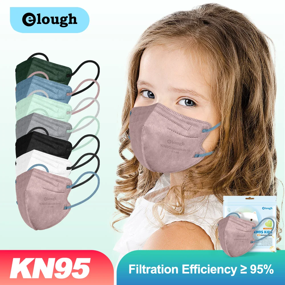 

Elough Mascarillas FPP2 Детские маски 6 А 9 кН 95 5 слоев KN95 Детские маски для мальчиков и девочек Mascherine FFP2 Детские маски FFPP2