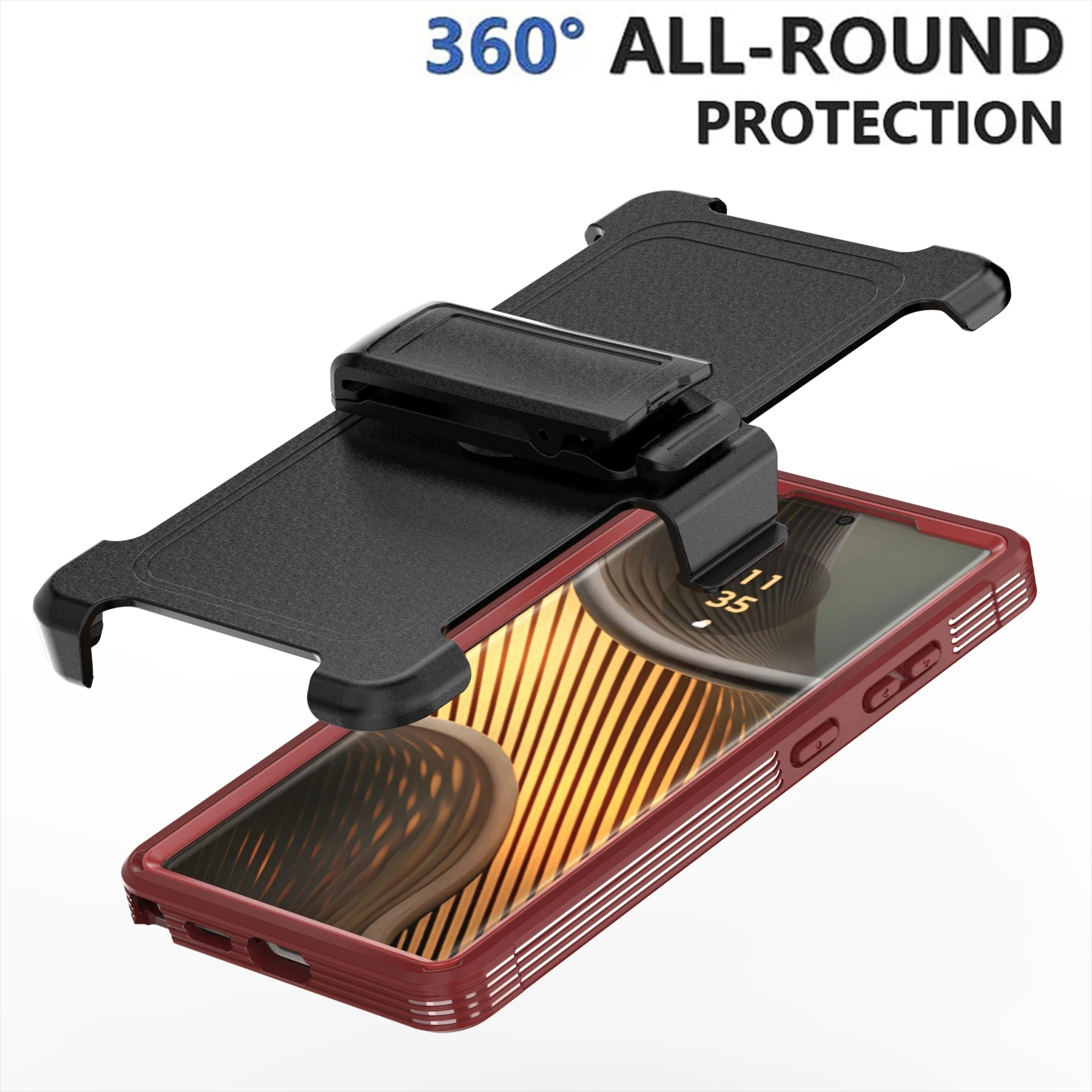 Armor Hybrid Anti-Drop XT MagSafe Case with Wireless Charging and Clip
