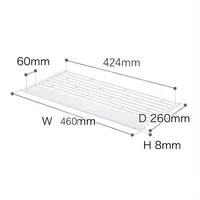 Égouttoir enroulable pour évier de cuisine, support pour tasses à vaisselle, support sec pliable pour comptoir de cuisine, tapis de vidange de rangement 6