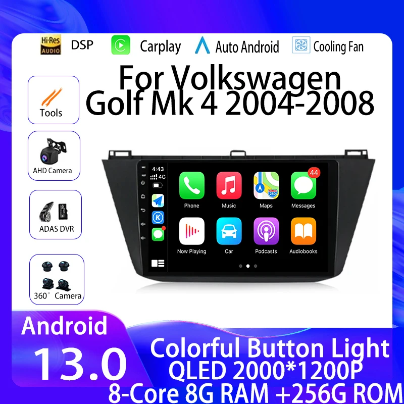 

Android 13 Car Radio Stereo For Volkswagen Tiguan 2 Mk 2016 2017 2018 2019 Multimedia Navigation Video Wireless Carplay QLED DSP