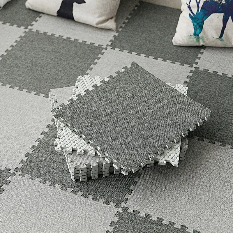 

Soft Plush Baby Play Mat Exercise Children Carpet Mattress Mosaic Floor Eva Foam Developing Crawling Puzzle Carpet 30*30*0.6-1CM
