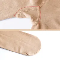 Girls Dance Wear Leotard Long Sleeve Ballet Practice Set for Kids, Nude Invisible Underwear Outfit Dance Form Fitting Base Layer - Image 6