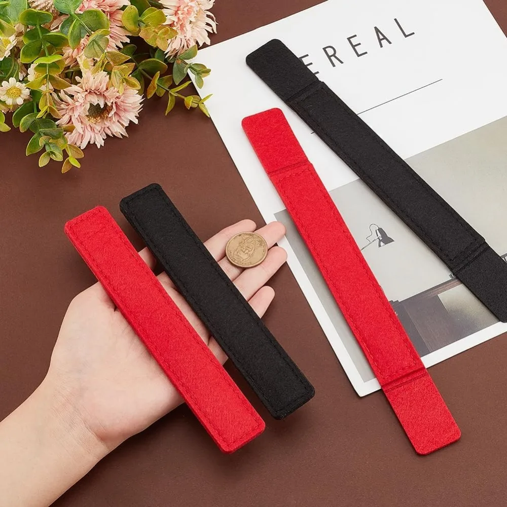 4pcs Base Shaper for WOC Handbag 2 Colors Felt Bag Base Shaper with Wings 10.2/7.1 Inch Rectangle Clutch Bag Bottom