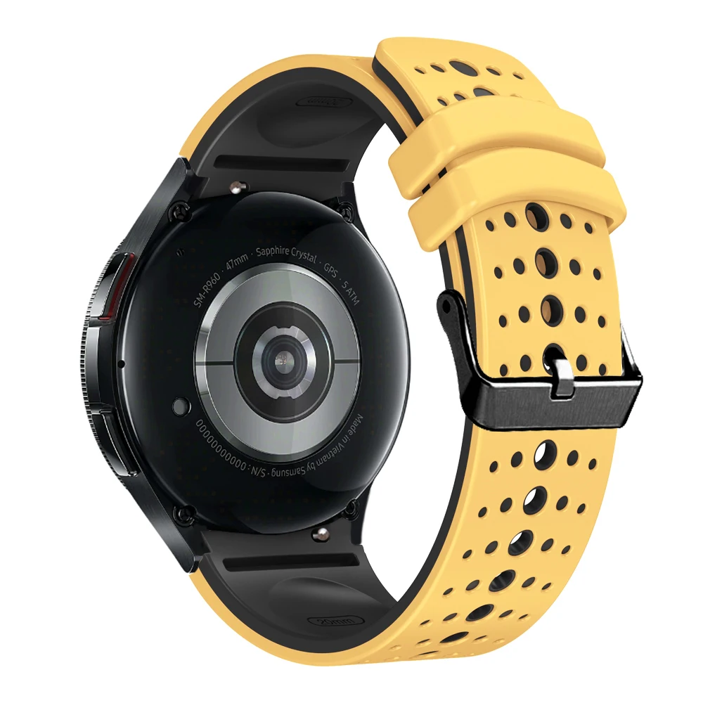 Breathable No-Gap Silicone Watch Strap