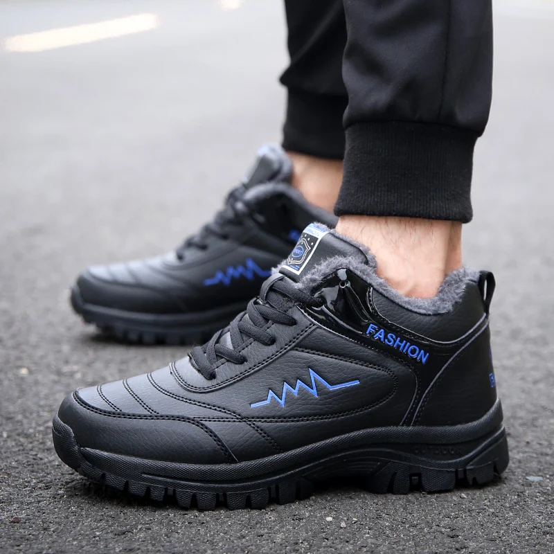 Men Winter Boots Shoes Warm Fashion Sneakers Winter Outdoor Casual Shoes Botas De Hombre Snow Boots outdoor boots men leather boots business mens boots