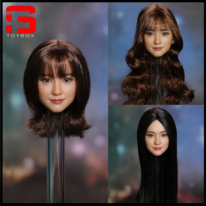 

2023 Q4 SUPER DUCK SDH047 1/6 AI Beauty Girl Head Sculpt Carving Model Fit 12-inch TBL Female Soldier Suntan Action Figure Body