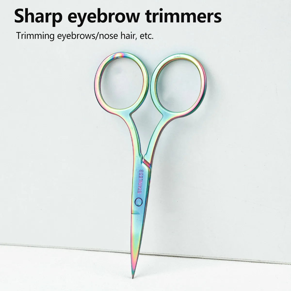 1 pcs cross embroidery flower scissors make-up scissors cross-border stainless steel tip color titanium tip