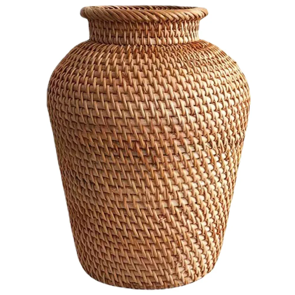 

Flower Arrangement Vase Rattan Woven Flower Decorative Vase Arrangement Vase Rattan Woven Flowers Basket Home Decorative Vase