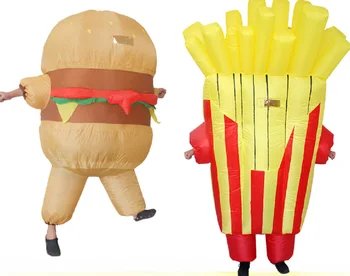 Inflatable French Fries Party Costume 1